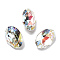 K9 Glass, Imitation Czech Rhinestone, Oval, Light Crystal AB, 14x10x6mm