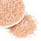 Picasso Glass Seed Beads, Rondelle, Round Hole, Light Salmon, 2.5x1.5mm, Hole: 1.2~1.4mm, about 30000pcs/pound