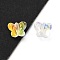 K9 Glass, Imitation Austrian Crystal Beads, K9 Glass, Faceted, Butterfly, Clear AB, 8x6x5mm, Hole: 1.2mm
