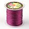 Round Metallic Thread, Embroidery Thread, 9-Ply, Fuchsia, 0.8mm, about 65.61 yards(60m)/roll