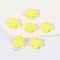Opaque Resin Cabochons, Star, Yellow, 16.5x17x9.5mm