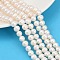 Natural Cultured Freshwater Pearl Beads Strands, Potato, Grade 2A++, Seashell Color, 7~8mm, Hole: 0.7mm, about 54~55pcs/strand, 14.09~14.37 inch(35.8~36.5cm)