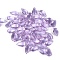 5Pcs Transparent Glass Beads, Top Drilled, Teardrop, Plum, 14x8mm, Hole: 1mm, about 5pcs/bag, 1bag/set