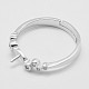 Adjustable Rhodium Plated 925 Sterling Silver Ring Components STER-K038-035P-3