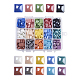 15 Farben pearlized überzogene handgemachte Porzellan Cabochons PORC-JP0001-03-C-1