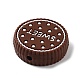 Biscuits avec mot perles focales en silicone de qualité alimentaire sucré SIL-G008-01B-02-2