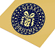 Adesivi autoadesivi in lamina d'oro in rilievo DIY-WH0219-008-4