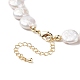 Natural Keshi Pearl Beaded Necklace with Brass Clasp for Women NJEW-JN04058-3