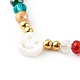 Bracelets de perles tressées en fil de nylon de verre électrolytique pour maman et fille BJEW-JB06359-05-11