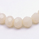 Opaque Solid Glass Bead Strands GLAA-R166-8mm-02D-2