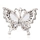 Gros pendentifs de papillon en alliage avec strass en acrylique PALLOY-J196-11AS-2