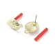 Accessoires de boucles d'oreilles en alliage doré EJEW-B036-01G-02-2