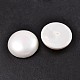 Cuentas de perlas de concha medio perforadas BSHE-N003-10mm-HC380-1