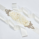 Fiore di strass con cintura da sposa in finta perla in abs AJEW-WH0348-119B-3
