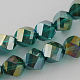 Electroplate Glass Beads Strands EGLA-R031-6mm-04-1