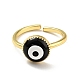 Эмалированное кольцо-манжета сглаза RJEW-G259-05G-2