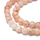 Natürliche sunstone Perlen Stränge G-F715-106A-3