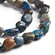 Chapelets de perles en chrysocolle et lapis lazuli naturelles G-D0002-B18-3