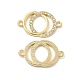 Alloy Connector Charms with Crystal Rhinestone FIND-H039-63LG-1