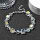 Bracelets en perles de verre cubes et ronds BJEW-TA00443-2