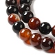 Natural Agate Beads Strands G-G390-6mm-06-5