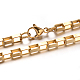 304 Stainless Steel Box Chain Bracelets BJEW-M165-01G-2