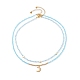Ensemble de colliers pendentif étoile et lune pour adolescente femme NJEW-JN03738-04-1