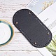 PU Leather Oval Long Bottom for Knitting Bag FIND-WH0032-01A-5