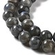 Natural Labradorite Beads Strands G-S333-8mm-035-5