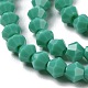Opake einfarbige Nachahmung Jade Glasperlen Stränge GLAA-F029-P4mm-07-3