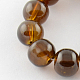 Spray Painted Transparent Glass Beads Strands DGLA-R024-8mm-06-1
