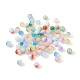 Kissitty 500pcs 10 colores perlas de vidrio de imitación de jade DGLA-KS0001-01-2