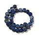 Chapelets de perles en lapis-lazuli naturel G-D475-01F-2
