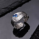 Shegrace anelli per polsini regolabili in argento sterling placcato rodio JR843A-3