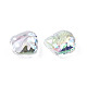 Placage uv perles acryliques irisées arc-en-ciel transparentes OACR-N008-162-3