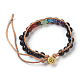 Bracelets de perles tigre naturel de la moelle des yeux BJEW-E351-02G-3
