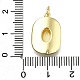 Латунь эмаль подвески KK-K400-20G-03-3