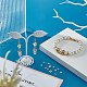 Pandahall 40 pièces 4 styles perles d'espacement en laiton doré KK-PH0010-35-4