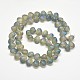 Frosted Electroplate Glass Shell Beads Strands EGLA-M002-B04-2