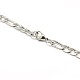 Fashionable 304 Stainless Steel Figaro Chain Necklaces for Men STAS-A028-N015-4