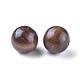 Perles rondes en bois naturel lightcoffee X-TB25MMY-5-2