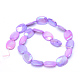 Brins de perles de coquillage d'eau douce naturelles plaquées couleur ab SHEL-S253-10-2
