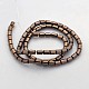 Electroplate Non-magnetic Synthetic Hematite Beads Strands G-J210A-01-2