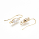 Brass Earring Hooks X-KK-S345-212G-2