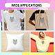 MAYJOYDIY Wolf Iron on Rhinestone Heat Transfer Wolf Head Hot Transfers Patches Animal Bling Iron on Rhinestone Crystal T Shirt Transfer 5.7×7.6inch Clothing Repair Applique for Coat DIY-WH0303-187-5