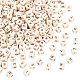 ウッドビーズ  水平穴  文字のある正方形  アンティークホワイト  8x8x8mm  穴：3mm  約1000個/250g WOOD-WH0027-27-1