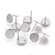 304 Stainless Steel Stud Earring Findings X-STAS-F188-03P-2