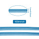ポリエステル繊維リボン  ライトスカイブルー  3/8インチ（11mm）  100 m /ロール OCOR-TAC0009-08O-7