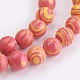 Synthetic Malachite Beads Strands G-I202-10mm-04-3