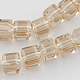 Chapelets de perles en verre GLAA-R041-6x6mm-17-1